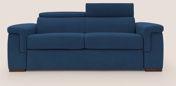 Giunone divano letto con materasso alto 18 cm e poggiatesta reclinabil