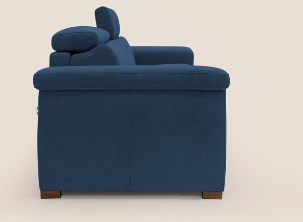 Giunone divano letto con materasso alto 18 cm e poggiatesta reclinabil