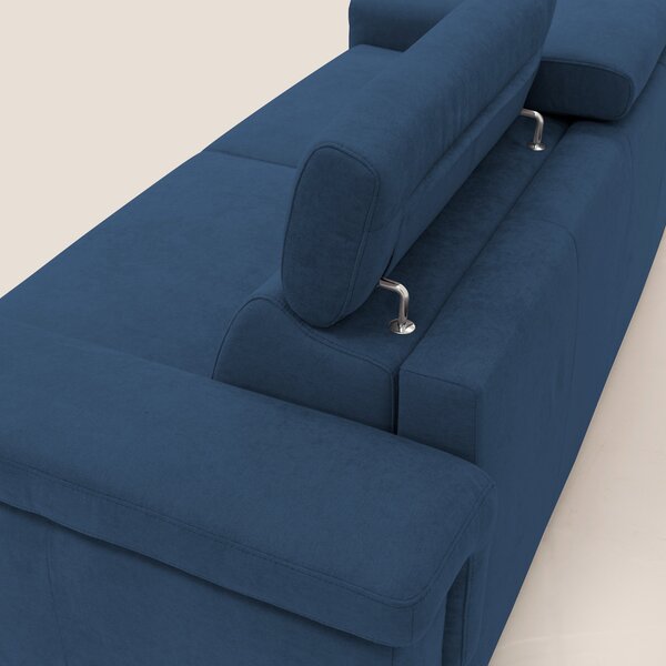 Giunone divano letto con materasso alto 18 cm e poggiatesta reclinabil