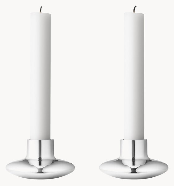 Set di 2 candelabri in acciaio inossidabile Henning Koppel
