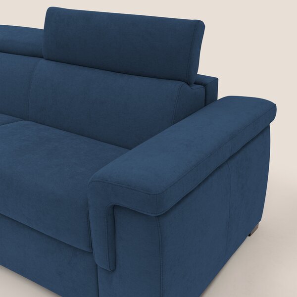 Giunone divano letto con materasso alto 18 cm e poggiatesta reclinabil
