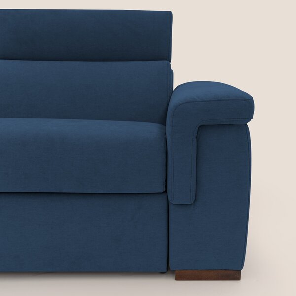 Giunone divano letto con materasso alto 18 cm e poggiatesta reclinabil