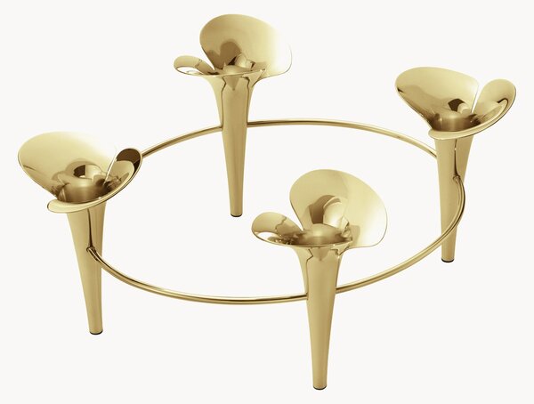 Portacandele in acciaio inossidabile Bloom, 4 candele