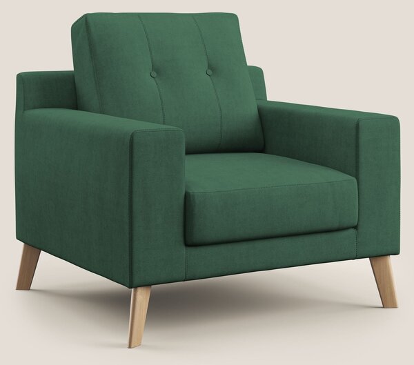 Danish poltroncina in tessuto morbido impermeabile T02 verde