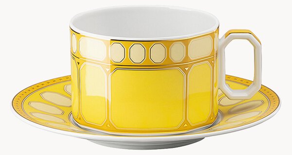 Tazza e piattino in porcellana Signum 2 pz