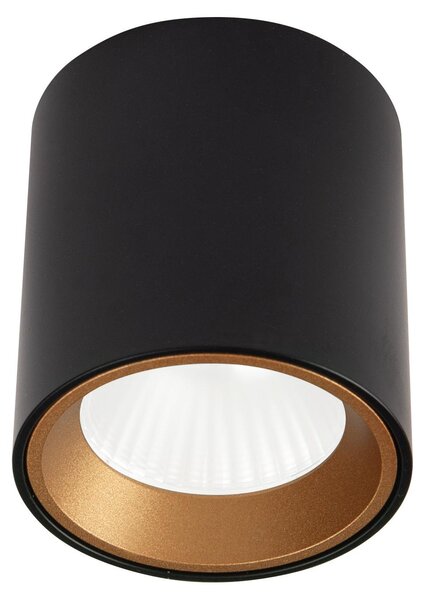 Faretto spot LED rotondo TUB nero 7W luce calda 572 lm metallo dim.: 6,5x6x6 cm IP20 Maxlight