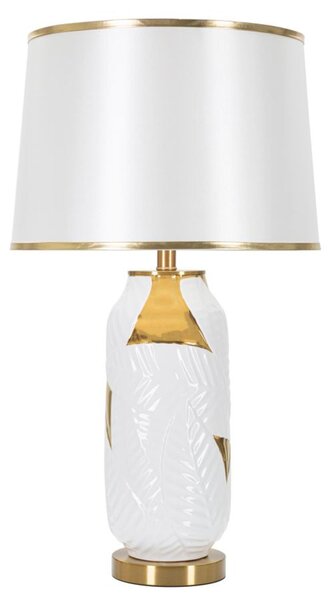 Mauro Ferretti lampada da tavolo in Vetroceramica E27 Ø 40x70 cm bianco oro