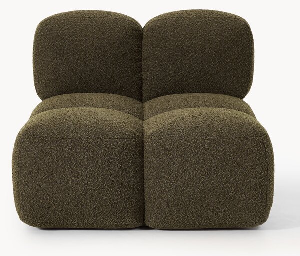 Modulo centrale in bouclé Tayla