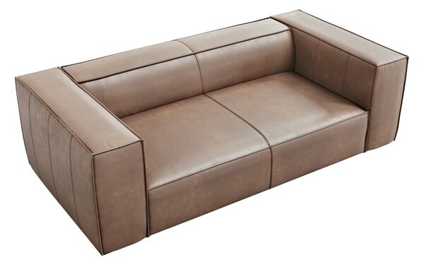 Divano in pelle marrone chiaro 212 cm Madame - Windsor & Co Sofas