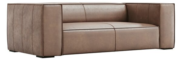 Divano in pelle marrone chiaro 212 cm Madame - Windsor & Co Sofas