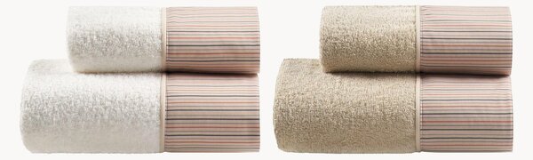 Set di 4 asciugamani in cotone Garis