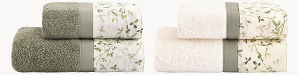 Set di 4 asciugamani in cotone Ivy