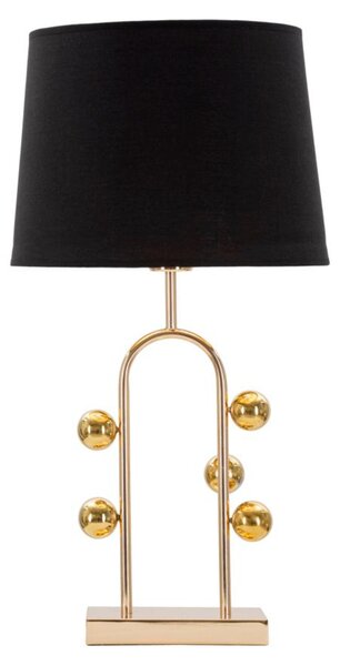 Mauro Ferretti lampada da tavolo bolla E27 Ø 32,5x61 cm nero oro