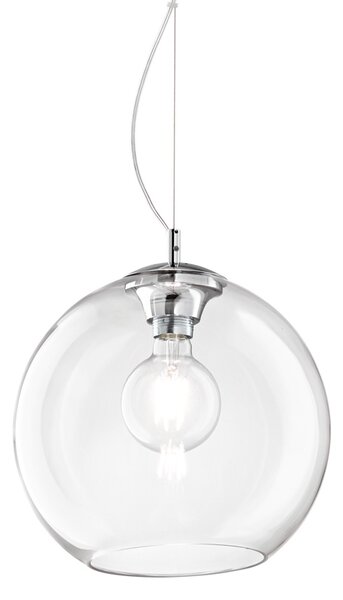 Sospensione Moderna Nemo Metallo Trasparente 1 Luce E27 D30Cm