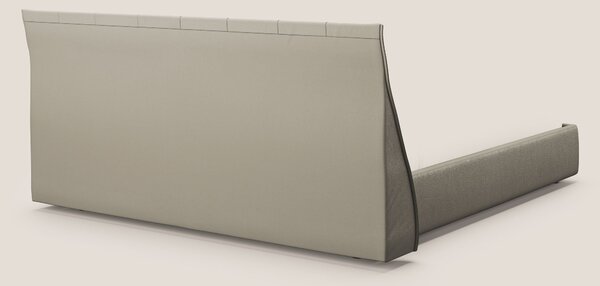 Clizia letto imbottito di design con vano contenitore in ecopelle impe
