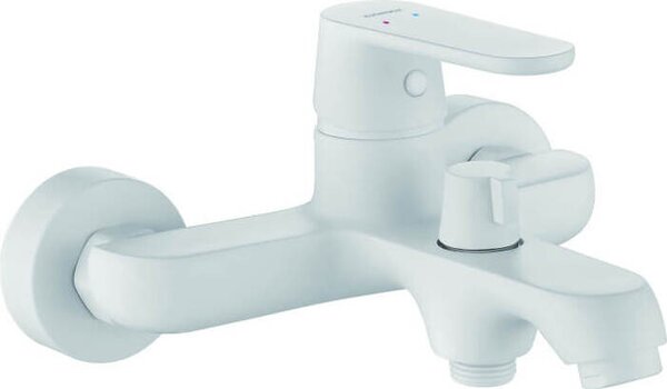Miscelatore per vasca da bagno Miscelatore di design bianco Miscelatore per vasca da bagno a parete