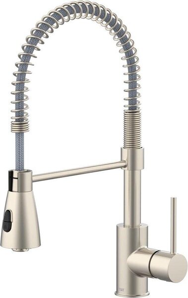 Ibenzoa® Miscelatore da cucina multifunzione – con getto doccia regolabile, rivestimento anti-impronta, miscelatore in Vetroceramica, per acqua calda e fredda