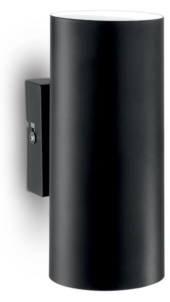 Applique Moderna Look Metallo Nero 2 Luci 7W 3000K Luce Calda