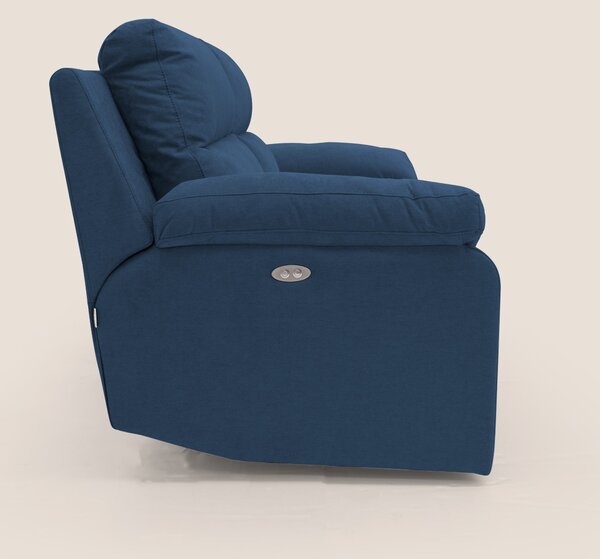 Romeo Divano relax con recliner elettrico in morbido tessuto impermeab