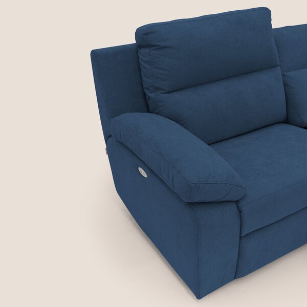 Romeo Divano relax con recliner elettrico in morbido tessuto impermeab