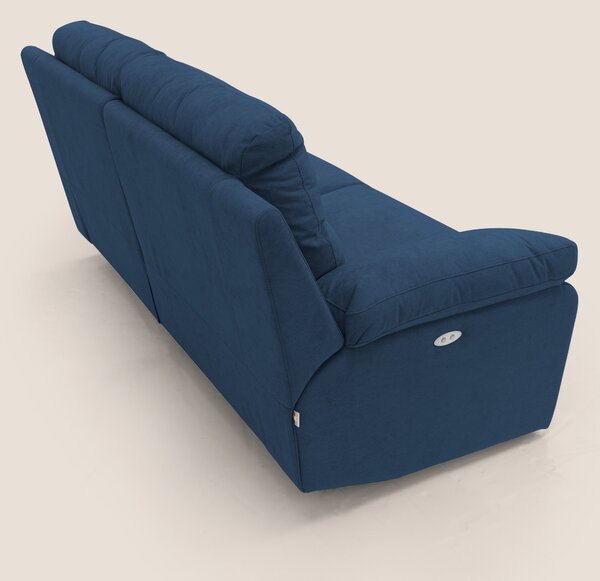 Romeo Divano relax con recliner elettrico in morbido tessuto impermeab