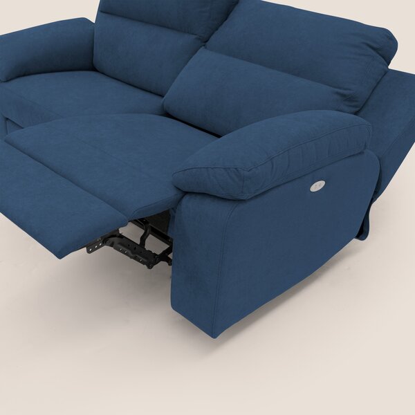 Romeo Divano relax con recliner elettrico in morbido tessuto impermeab