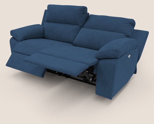 Romeo Divano relax con recliner elettrico in morbido tessuto impermeab
