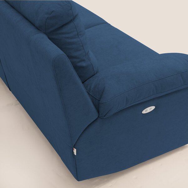 Romeo Divano relax con recliner elettrico in morbido tessuto impermeab