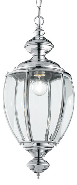 Sospensione Rustica-Country Norma Metallo Cromo 1 Luce E27