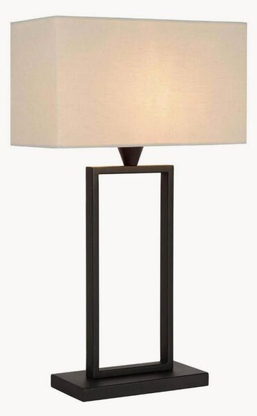 Lampada da tavolo con paralume in lino Bailo
