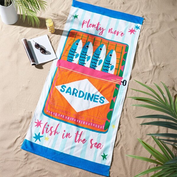 Telo mare in cotone 76x160 cm Sardines – Catherine Lansfield