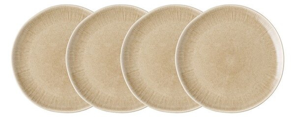 Set di piatti beige in gres 4 pz ø 27 cm Viola – House Nordic