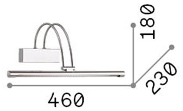 Applique Contemporanea Bow Metallo Ottone Led 4,5W Luce Calda