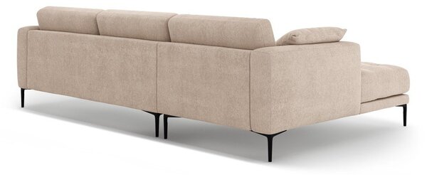 Divano angolare marrone chiaro (con penisola a sinistra/con chaise lounge) Bemy – Micadoni