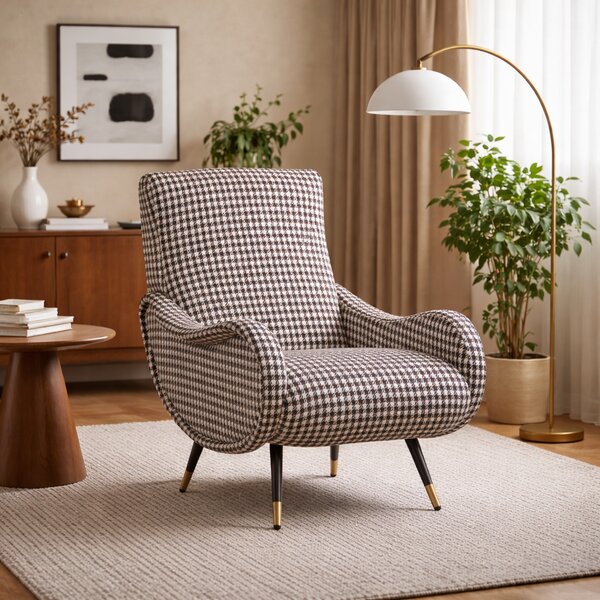 Poltrona Miss Tessuto e Velluto Premium - Design Iconico