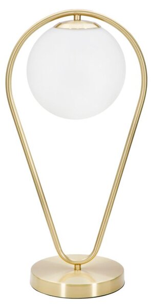 Mauro Ferretti lampada da tavolo Glamy Ablegen E14 25x18x50 cm bianco oro