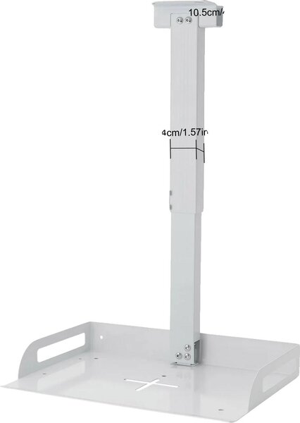 Supporto per proiettore, altezza regolabile, design a dissipazione di calore, BIANCO