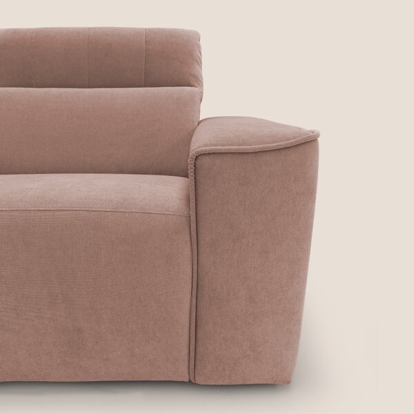 Clark Divano modulare con opzione relax elettrico in tessuto smacchiab