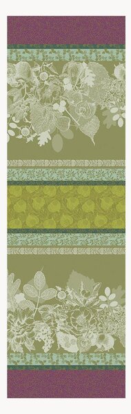 Runner da tavolo jacquard Mille Botanique Mousse