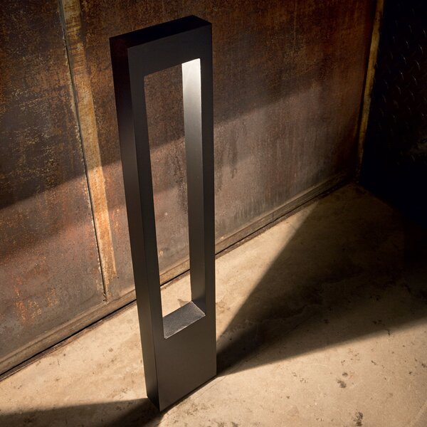 Piantana Moderna Vega Alluminio Nero 1 Luce G9 3W 3000K Luce Calda