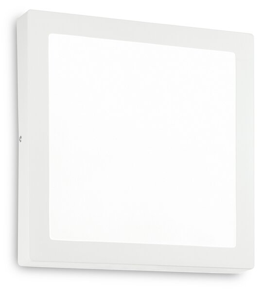 Applique Moderna Square Universal Alluminio-Plastiche Bianco Led 25W 3000K D30