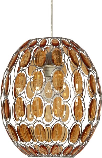 Candellux SELMA lampada a sospensione in cristallo 31-02860 cromo