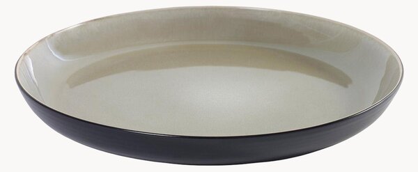 Set di 3 piatti da portata con smalto reattivo organico Pure