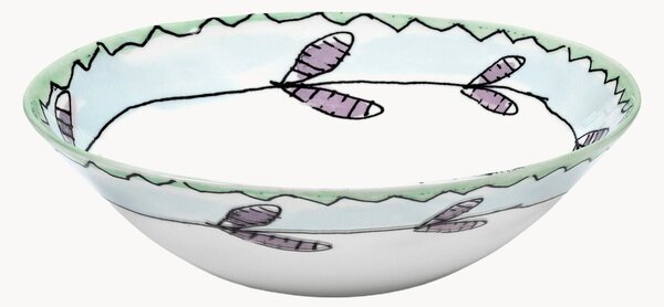 Set di 2 ciotole in Fine Bone China Midnight Flowers