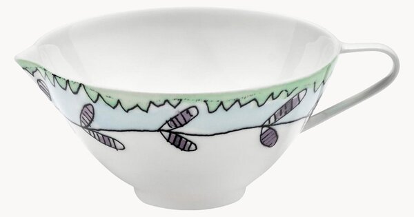 Brocca in Fine Bone China Midnight Flowers