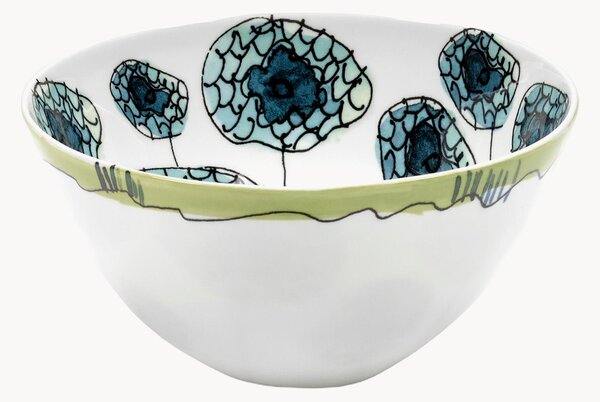 Set di 2 ciotole piccole in Fine Bone China Midnight Flowers