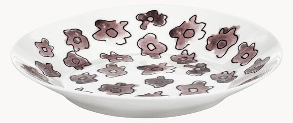 Set di 2 piatti fondi in Fine Bone China Midnight Flowers