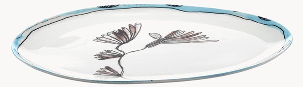 Piatto da portata in Fine Bone China Midnight Flowers