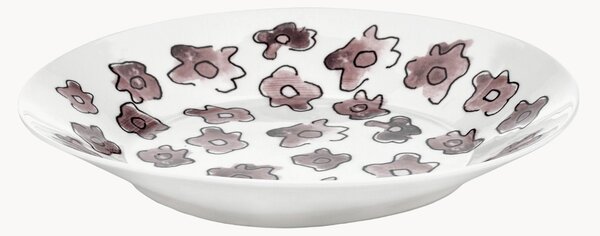 Set di 2 piatti fondi in Fine Bone China Midnight Flowers