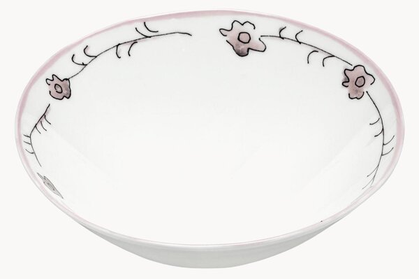 Set di 2 ciotole in Fine Bone China Midnight Flowers